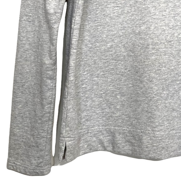 SM•DALIA•GORGEOUS GREY SWEATSHIRT W FLORAL DETAIL• - Picture 4 of 4